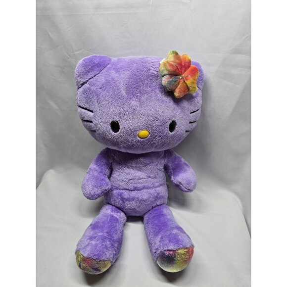 Build-A Bear 2012 Tie Dye Sanrio Purple Love Hello With Bow Limited Edition - Picture 13 of 15